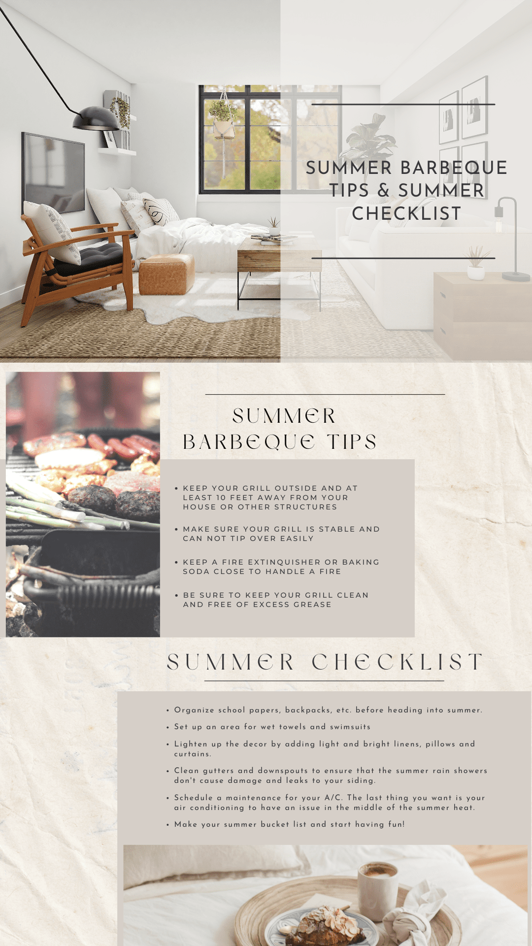 Blog 006 summer barbeque tips & summer checklist